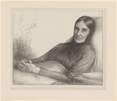 Portret van Elisabeth Ragazzi van den Wall Bake door Jan Veth