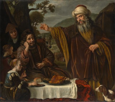 Abrahams afscheid van de familie van Lot door Jan Victors
