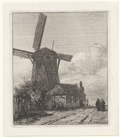 Gezicht op de Trekweg te Den Haag door Jan Weissenbruch