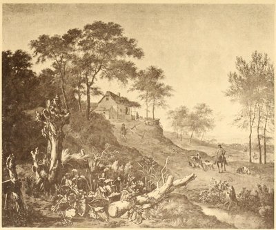Landschap met boerderij door Jan Wijnants
