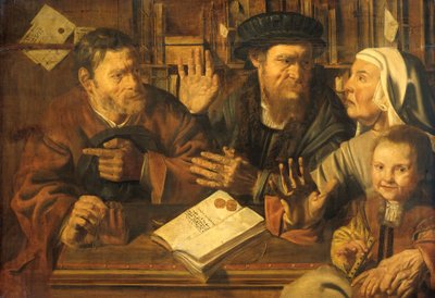 Kantoor van de notaris door Jan Woutersz Stap