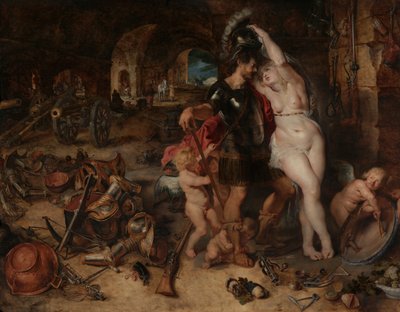 De Terugkeer van de Oorlog: Mars Ontwapend door Venus, c.1610-2 door Jan and Rubens, P.P. Brueghel