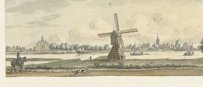 Gezicht op Tienhoven en het huis Herlaar door Jan de Beijer