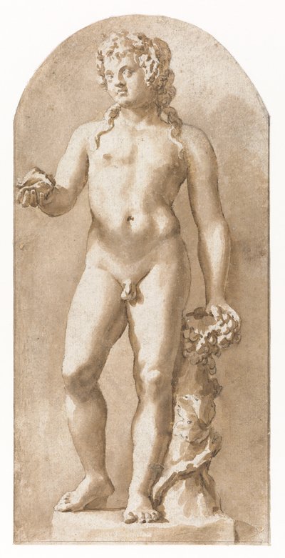 Jonge Bacchus staand door Jan de Bisschop