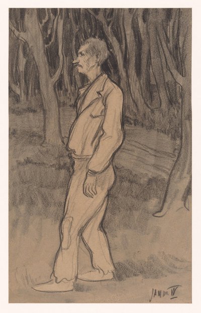 Arbeider door Jan de Waardt (signed by artist)