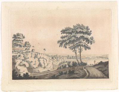 Landschap met een burcht op een heuvel door Jan van Call (I) (possibly)