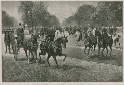 Middag in Hyde Park, Londen: Rotten Row door Jan van Chelminski