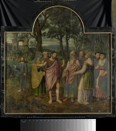 Drieluik met scènes uit het leven van Johannes de Doper door Jan van Coninxloo (II)