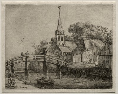 De Houten Brug door Jan van Goyen