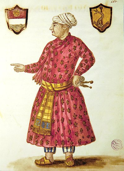 Antonio Manunzio in de Mughal-regio door Jan van Grevenbroeck