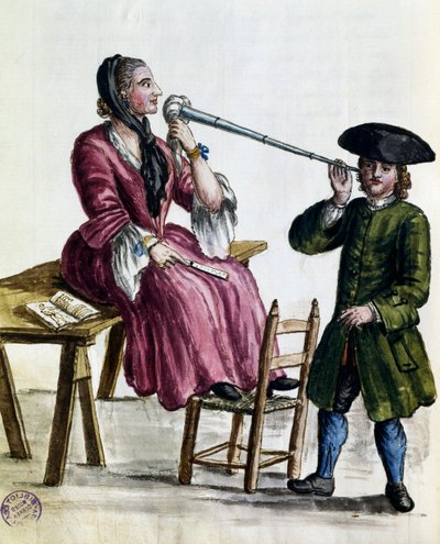 Voorspelling van geluk, illustratie uit Costumes of Venetians of almost every age, zorgvuldig verzameld en geschilderd in de 18e eeuw, Giovanni di Grevembroch (1731-1807) door Jan van Grevenbroeck