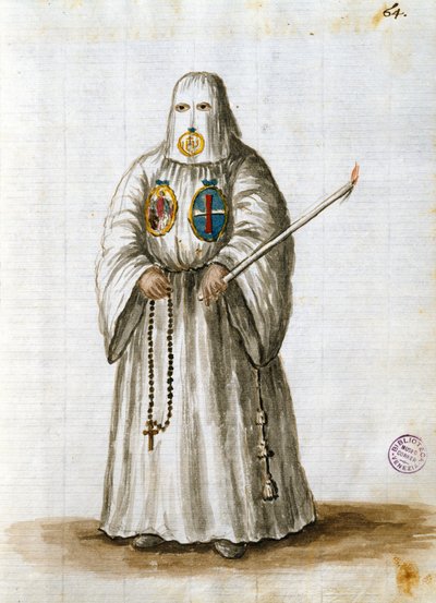 Gewaden van de Broederschap van St. Bernardus van Siena door Jan van Grevenbroeck