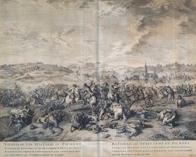De slag bij Staffarda op 18 augustus 1690 door Jan van Huchtenburgh