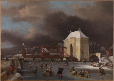 Gezicht op de Heiligewegspoort in Amsterdam, c.1660-80 door Jan van III Kessel