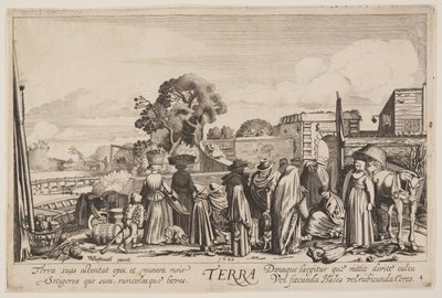 Aarde, uit De vier elementen door Jan van de Velde II