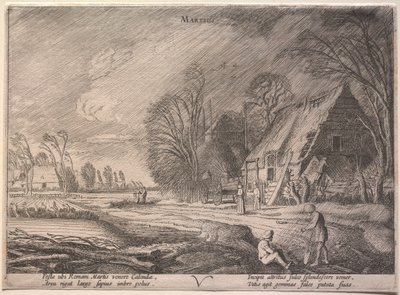 De Twaalf Maanden: Maart door Jan van de Velde II