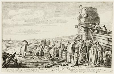 Water, plaat drie uit De vier elementen door Jan van de Velde II
