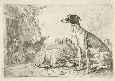 Hondenkennel door Jan van den Hecke