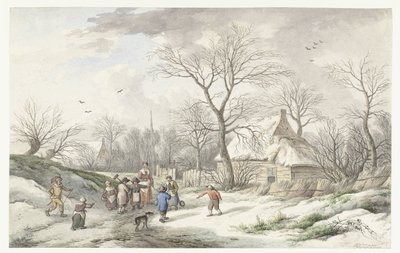 Winter: Verzamelen voor Vastenavond door Jan van der Meer (II)