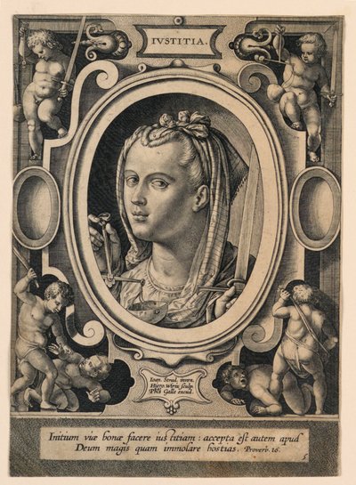 Gerechtigheid (Iustitia), plaat 5 uit de 