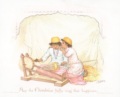 Arabische Jongens, Kerstkaart door Jane M. Dealy