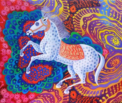 Circuspaard, 2016 door Jane Tattersfield