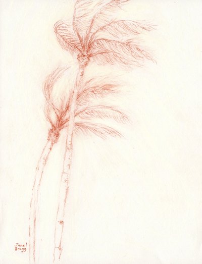 Er was eens een tropische vakantie Palm Trees, ca. 2019 door Janel Bragg