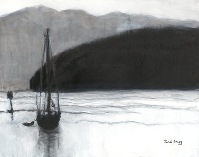 Zeilboot in Anacortes Harbor, ca. 2021 door Janel Bragg