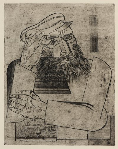 Ein Jude, ca.1926 (ets) door Jankel Adler