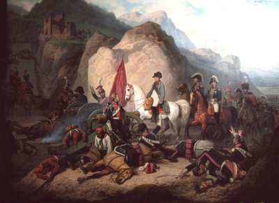 Napoleon in de Somosierra-kloof door January Suchodolski