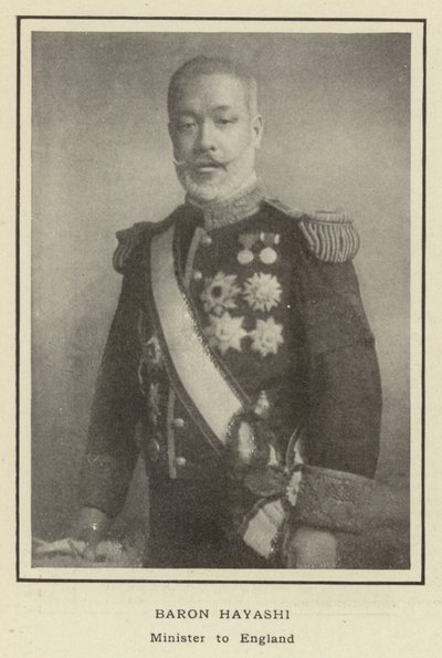 Baron Hayashi, Minister in Engeland door Japanese Photographer