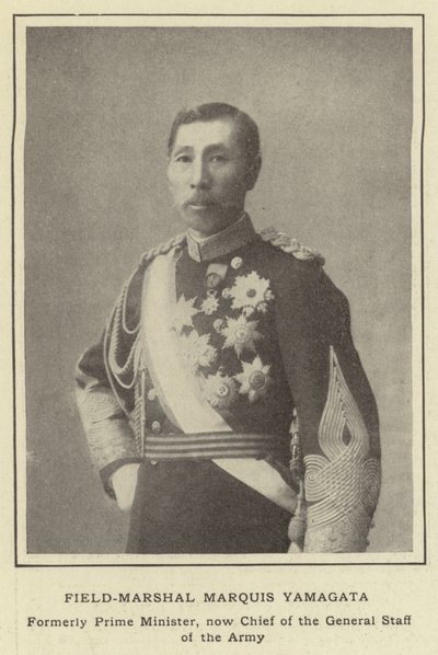 Veldmaarschalk Markies Yamagata, Voormalig Premier, nu Chef van de Generale Staf van het Leger door Japanese Photographer