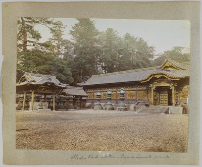 Binnen de tempelgronden, Shiba Park, Tokyo, Japan door Japanese Photographer