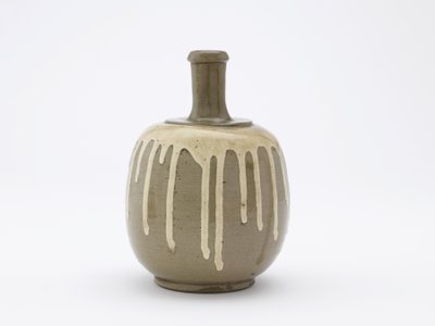 Commerciële fles voor medicinale wijn, Tachikui, Hyogo prefectuur, Meiji tijdperk, late 19e eeuw door Japanese School