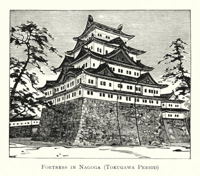 Fort in Nagoga, Tokugawa Periode door Japanese School