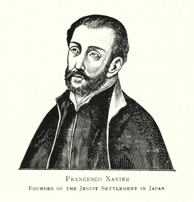 Francesco Xavier, Stichter van de Jezuïetenmissie in Japan door Japanese School