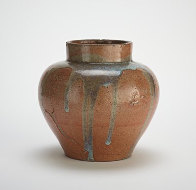 Pot, mogelijk Seto aardewerk, eind 18e-19e eeuw door Japanese School