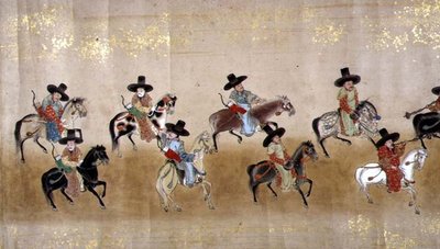 Zesde Koreaanse ambassade naar Japan in Meireki 1 tijdens de opvolging van Tokugawa Ietsuna in 1651, mogelijk door Kano Masunobu door Japanese School