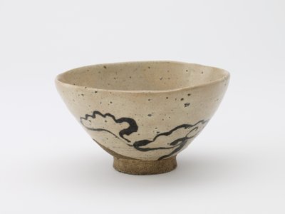 Theekom met ontwerp van onsterfelijkheidsschimmel, onbekende werkplaats door Japanese School