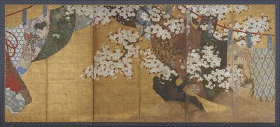 Windscherm en kersenboom, Scherm door Japanese School