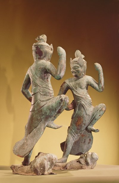 Zao Gongen, Heian Periode (794-1185) (verguld brons) door Japanese School