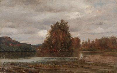 Grijze Dag op de Esopus door Jasper Francis Cropsey