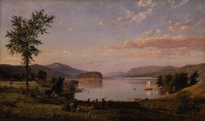 Greenwood Lake, New Jersey door Jasper Francis Cropsey