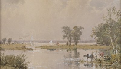 Hackensack Meadows door Jasper Francis Cropsey