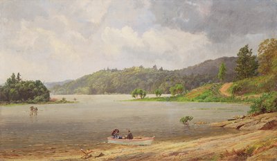 Op het Wawayanda-meer, New Jersey door Jasper Francis Cropsey