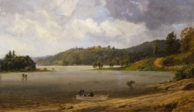 Op het Wawayanda-meer, New Jersey, 1873 door Jasper Francis Cropsey