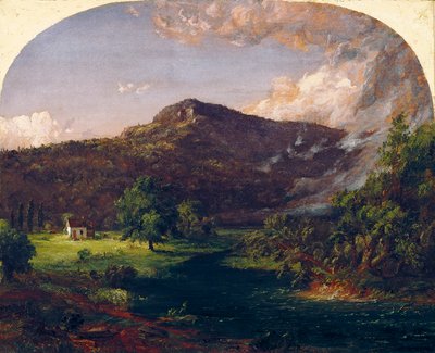 Tourn Mountain, Hoofdkwartier van Washington, Rockland Co., New York door Jasper Francis Cropsey