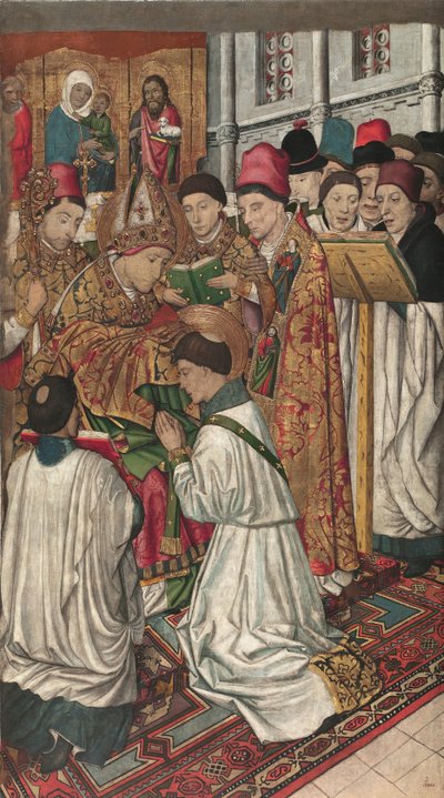 Sint Vincent gewijd door Sint Valerius door Jaume Huguet