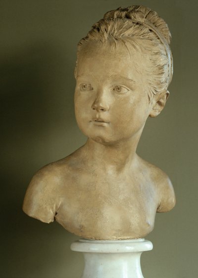Louise Brongniart, dochter van de architect Alexandre-Theodore Brongniart ... door Jean-Antoine Houdon