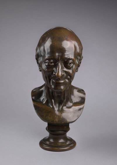 Portret van Voltaire door Jean-Antoine Houdon